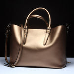 Luxury Metalic Leather Handbag
