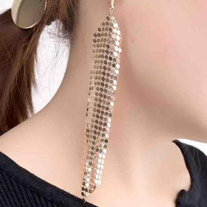 Glomesh-style Sparkle Cascade Earrings