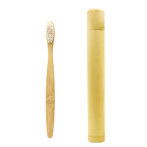 Bamboo Toothbrush with Travel Tube