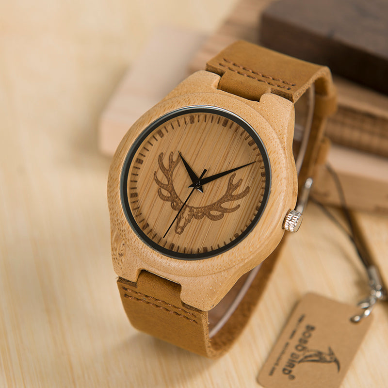 Limited Edition Buck Bamboo Wooden Watch