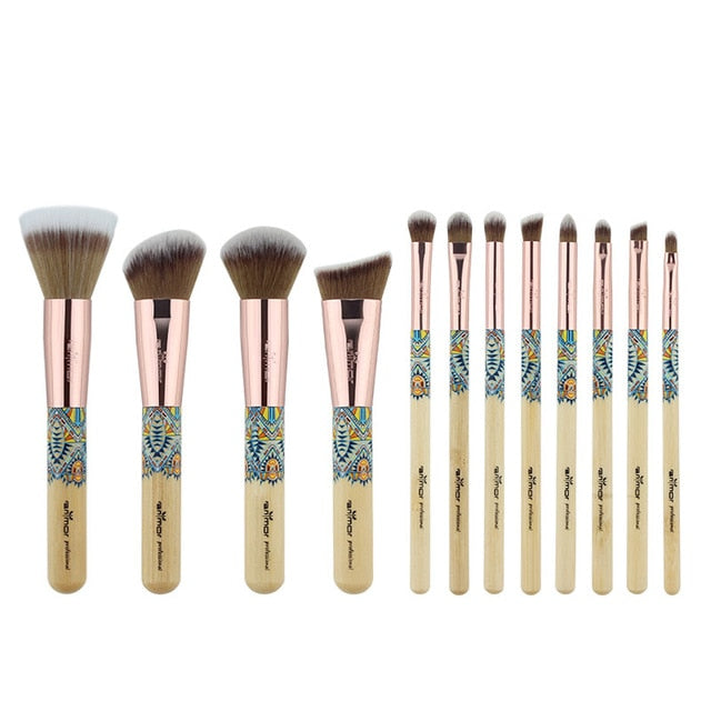 Eco Bamboo Makeup Brush 12piece Set