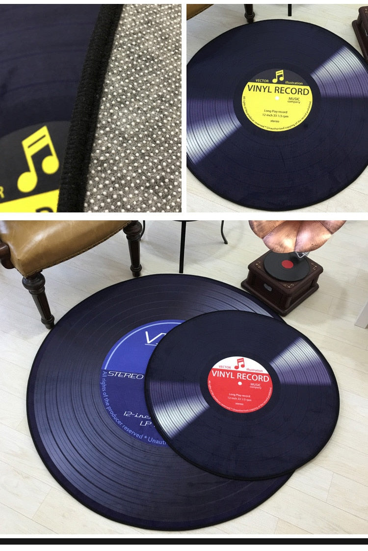 Retro Vinyl Record Rugs