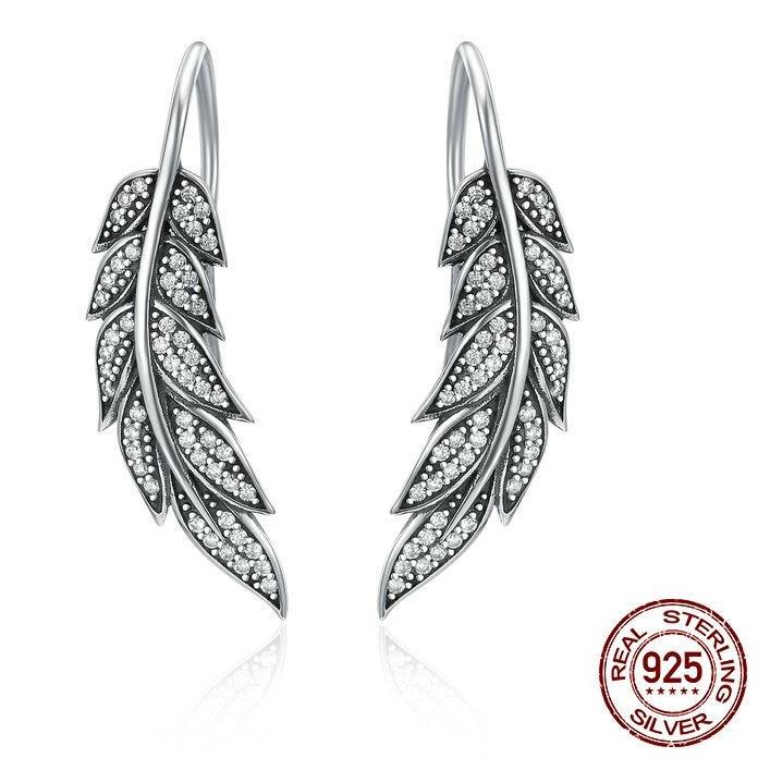 Angels Wings Drop Earrings